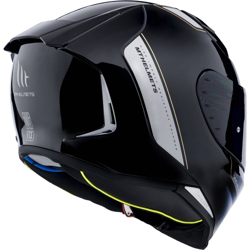 MT Revenge 2 Solid Black Gloss Integral Motoristična čelada