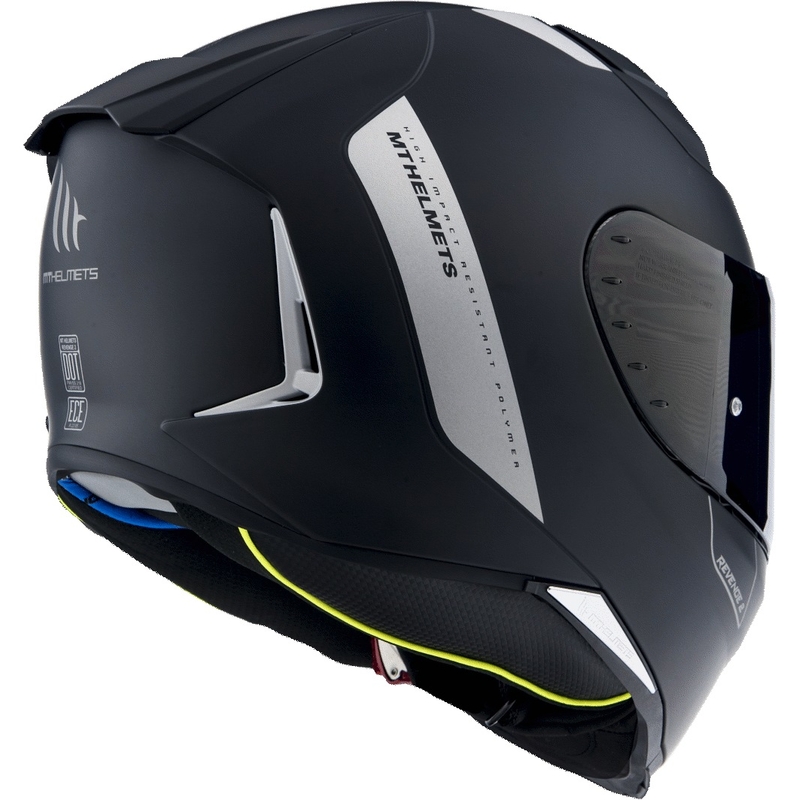 MT Revenge 2 Solid Black Matte Integral Motoristična čelada