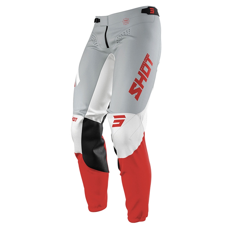 Shot Aerolite Airflow Motokros hlače sivo-belo-rdeče