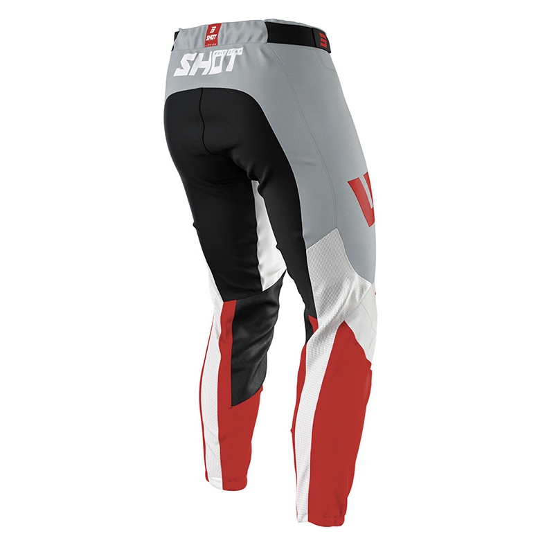 Shot Aerolite Airflow Motokros hlače sivo-belo-rdeče