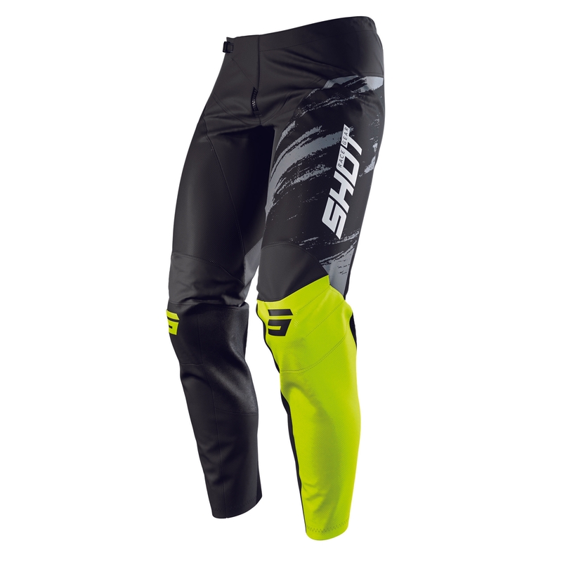 Motokros hlače Shot Contact Draw black-fluo yellow razprodaja