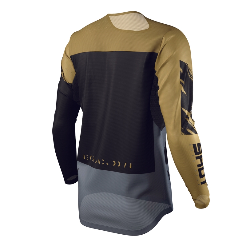 Motokros majica Shot Contact Draw black-gold razprodaja