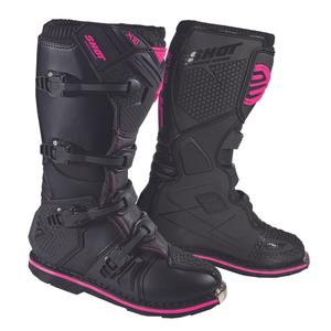 Shot X10 2.0 Black and Pink Motorcycle Boots razprodaja
