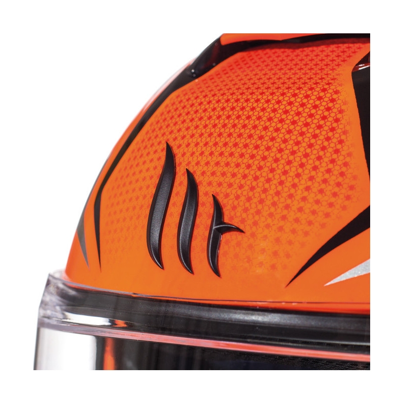 MT Atom Divergence fluo oranžna tip-up motoristična čelada razprodaja