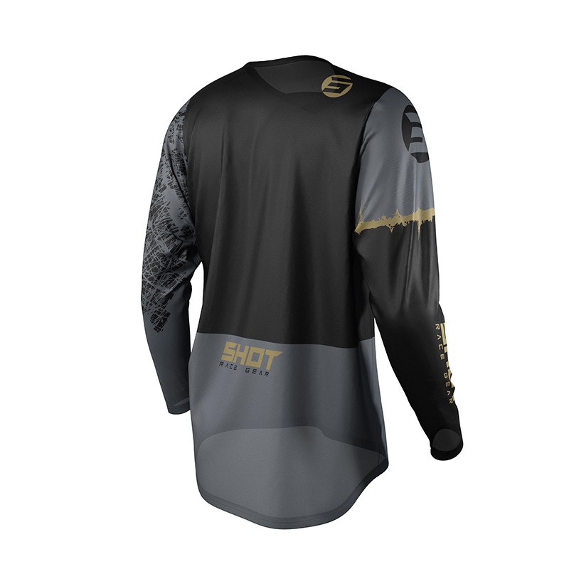 Otroški motokros dres Shot Devo Storm black-grey-gold razprodaja