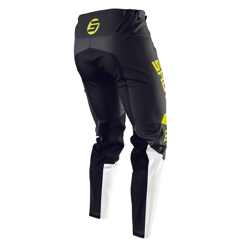 Otroške motokros hlače Shot Devo Storm black-white-fluo yellow razprodaja