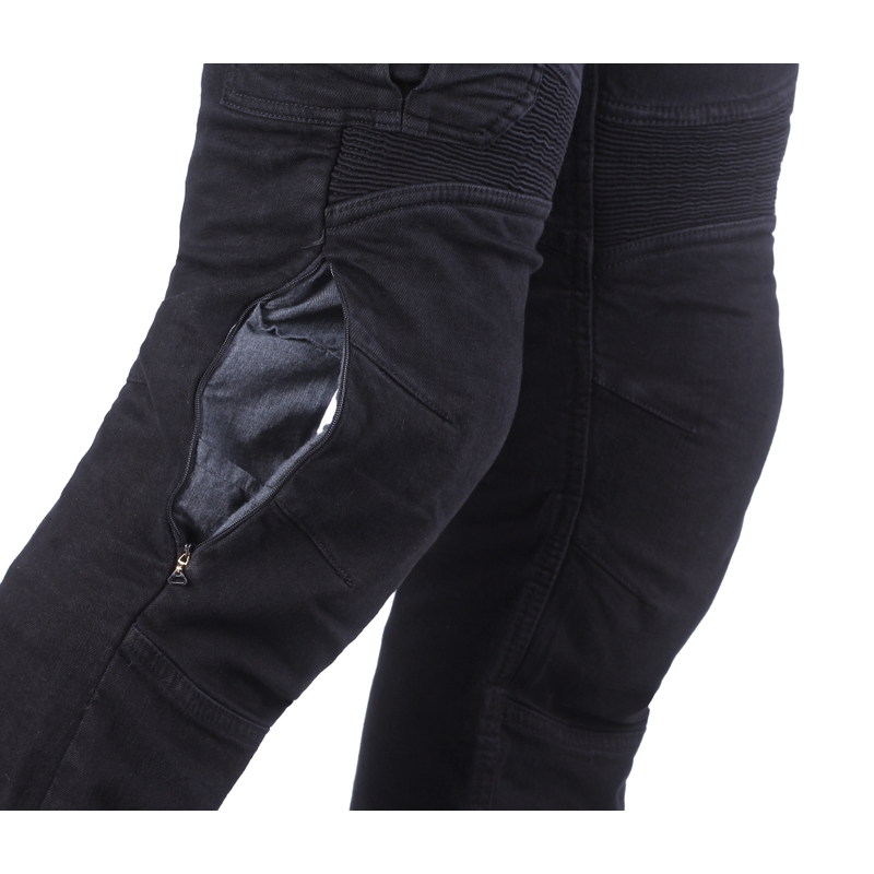 Moto kavbojke Street Racer Cargo CE črne