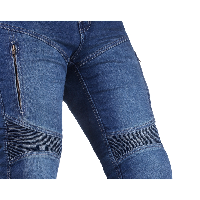 Modre motoristične kavbojke Street Racer Basic II CE
