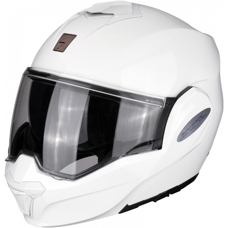 Odklopna čelada Scorpion EXO-TECH bela - II. kakovost