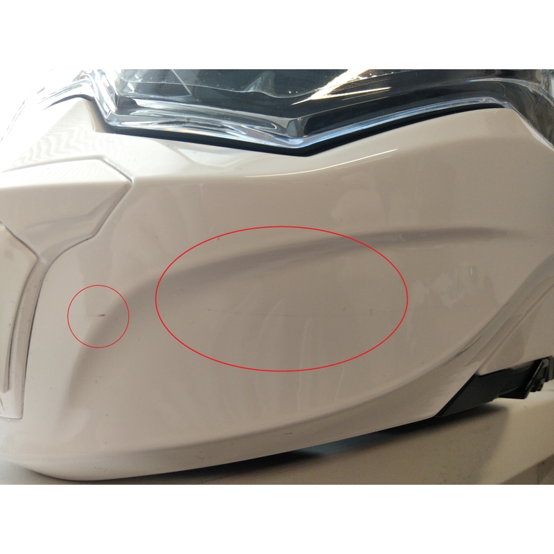 Odklopna čelada Scorpion EXO-TECH bela - II. kakovost