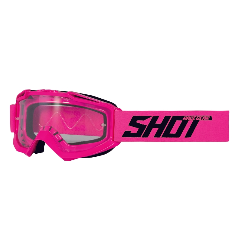 Motokros očala Shot Assault Solid fluo roza