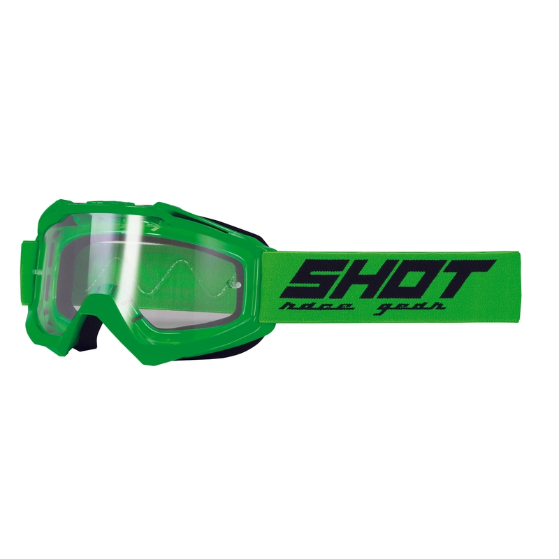 Motokros očala Shot Assault Solid fluo green