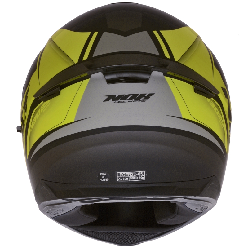 Integralna motoristična čelada NOX N302S Quest black-grey-yellow razprodaja