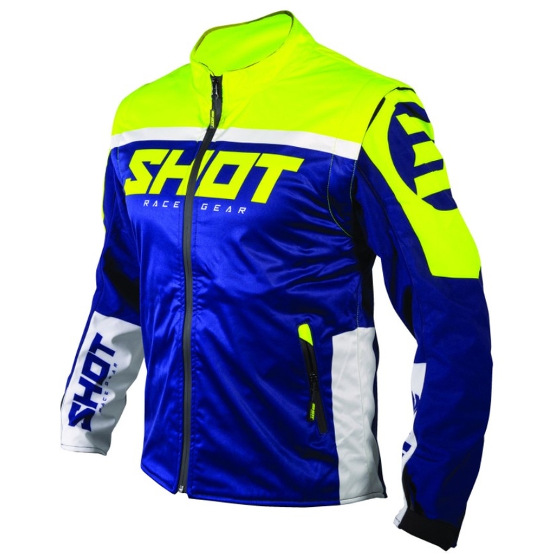 Softshell jakna Shot Lite blue-white-fluo yellow razprodaja