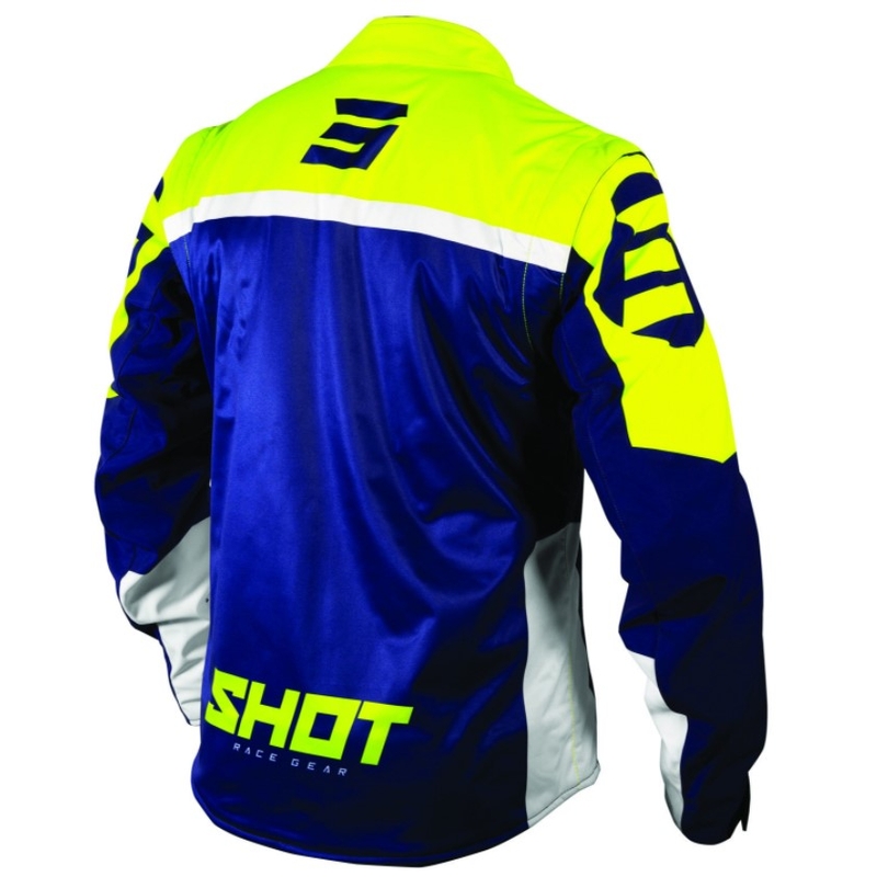 Softshell jakna Shot Lite blue-white-fluo yellow razprodaja