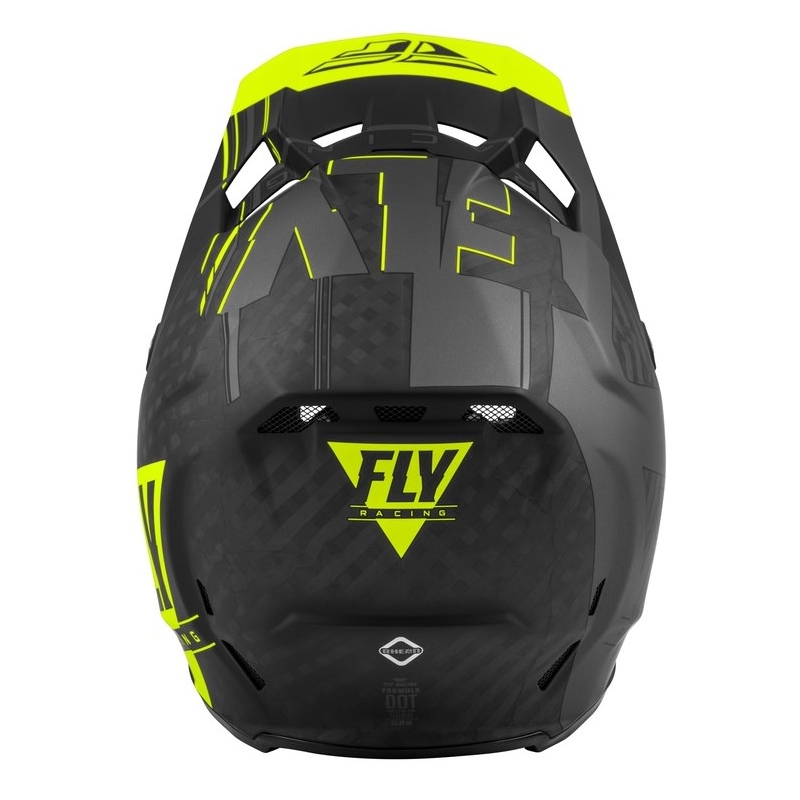 Motokros čelada FLY Racing Formula Vector črno-sivo-fluo rumena