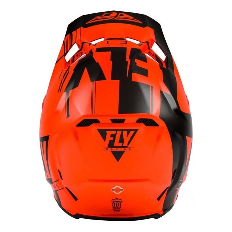 Motokros čelada FLY Racing Formula Vector črna-fluo oranžna