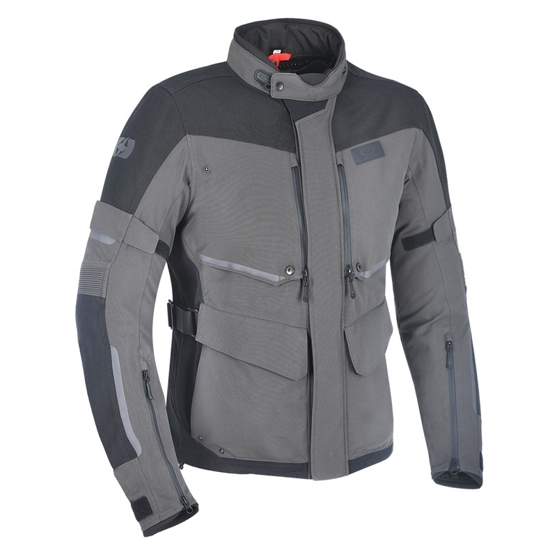 Motoristična jakna Oxford Advanced Mondial Black-Dark Green