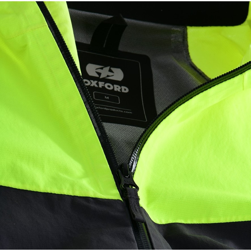 Oxford Advanced Rain Seal Pro Black-Gray-Fluo Yellow dežna jakna za dež razprodaja