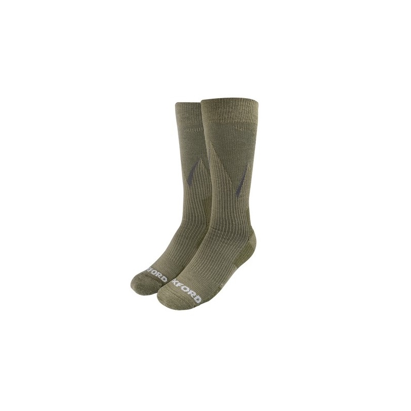 Nogavice Oxford Merino khaki zelena