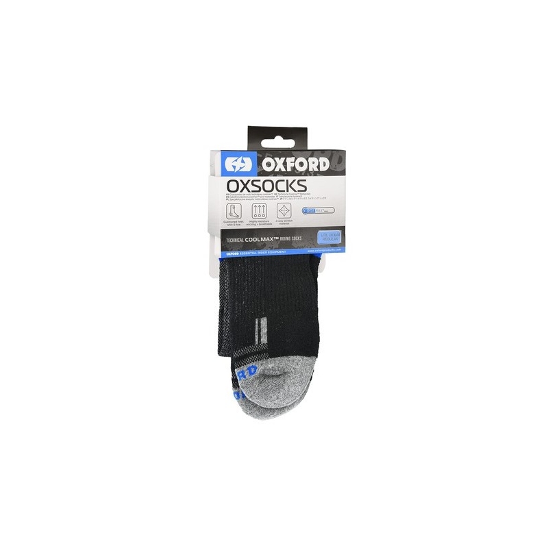 Nogavice Oxford COOLMAX® sivo-črno-modre