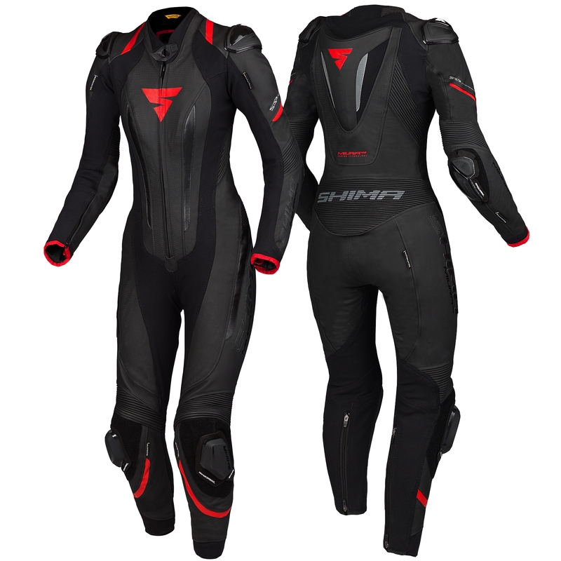 Ženska enodelna obleka Shima Miura RS black-red
