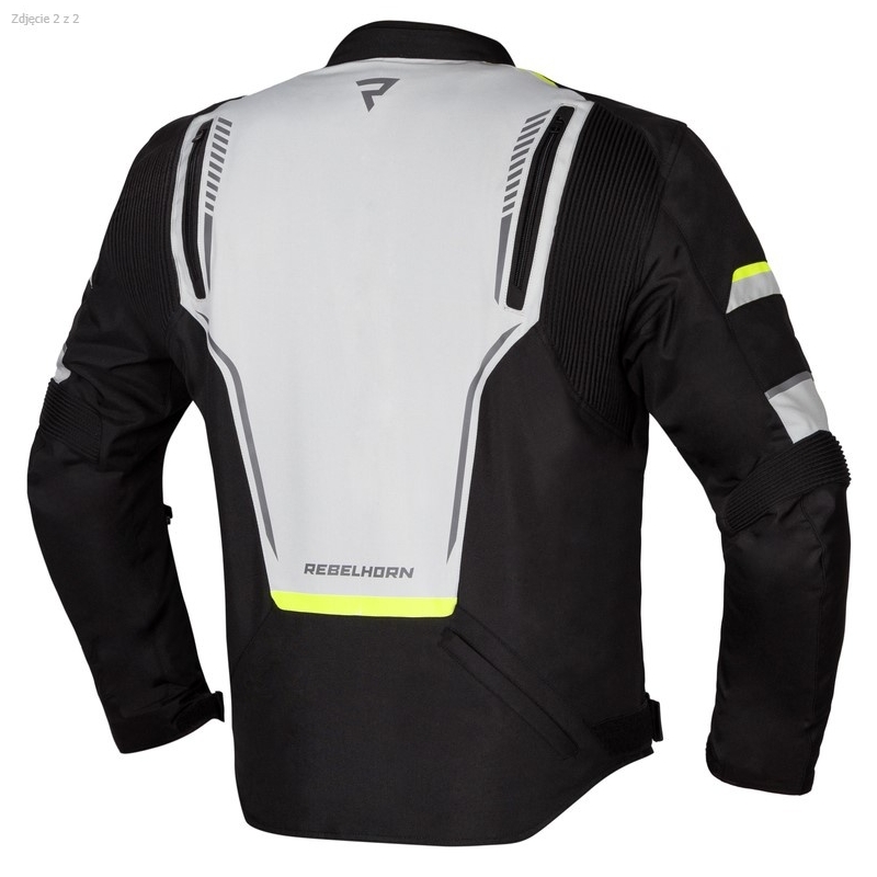 Motoristična jakna Rebelhorn Blast grey-black-fluo yellow razprodaja
