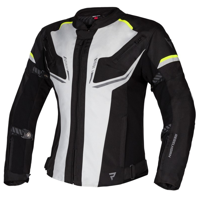 Rebelhorn Blast Grey-Black-Fluo Yellow motoristična jakna za ženske razprodaja