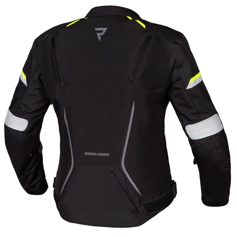 Rebelhorn Blast Grey-Black-Fluo Yellow motoristična jakna za ženske razprodaja