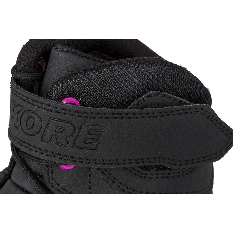 Ženski motoristični škornji Kore Velcro 2.0 Black and Purple