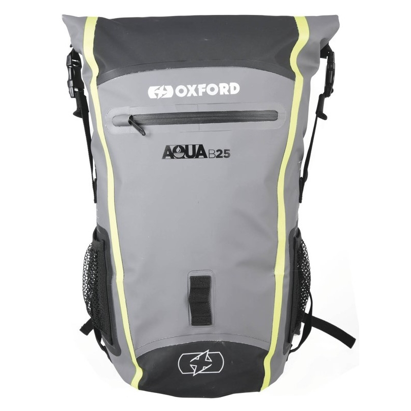 Oxford Aqua B25 nepremočljiv nahrbtnik črno-sivo-fluo rumena 25 l