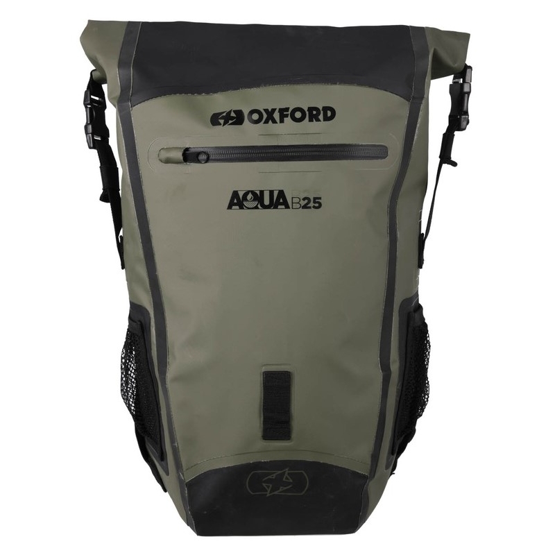 Vodoodporni nahrbtnik Oxford Aqua B25 Black-Khaki Green 25 L