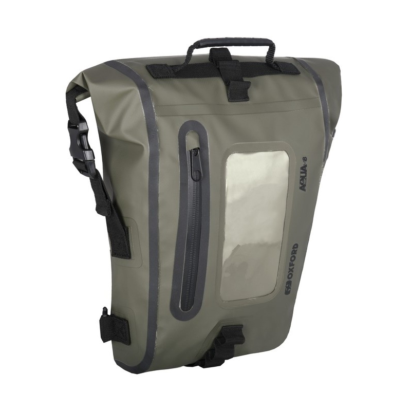 Torbica za motorno kolo Oxford Aqua M8 black-khaki green