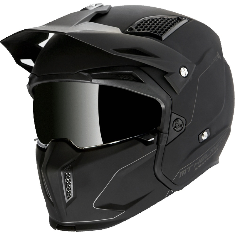 Motoristična čelada MT Streetfighter SV Solid black matt - razred II