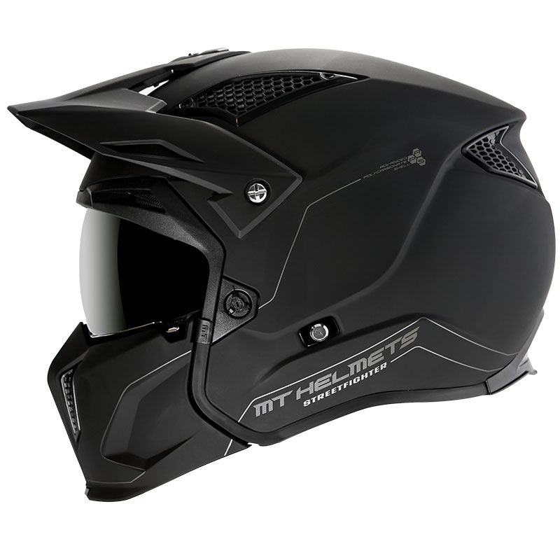 Motoristična čelada MT Streetfighter SV Solid black matt - razred II