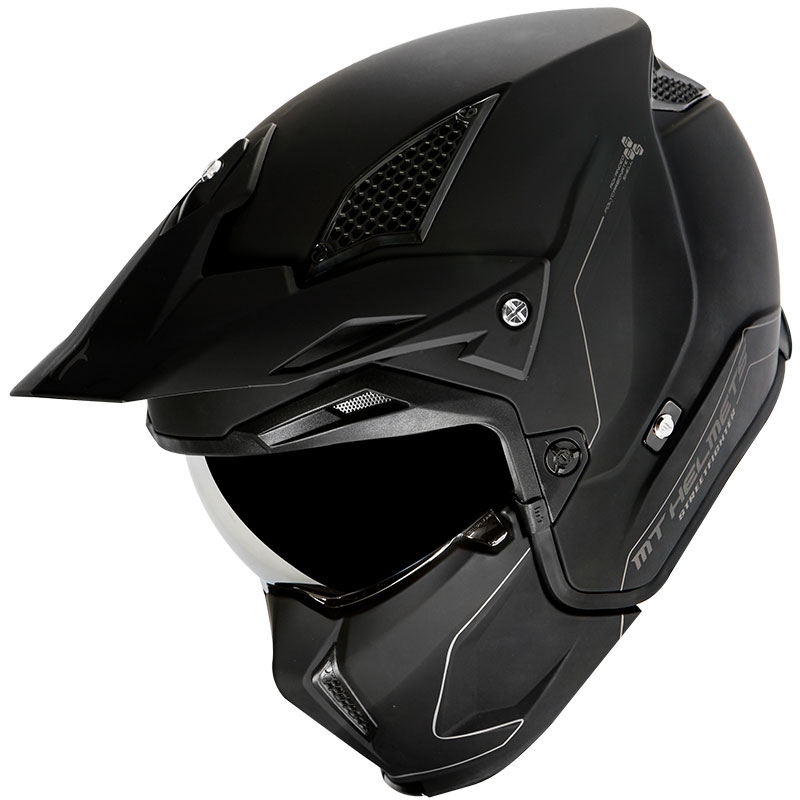 Motoristična čelada MT Streetfighter SV Solid black matt - razred II
