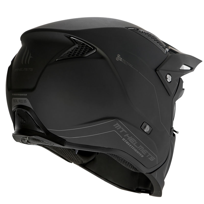 Motoristična čelada MT Streetfighter SV Solid black matt - razred II