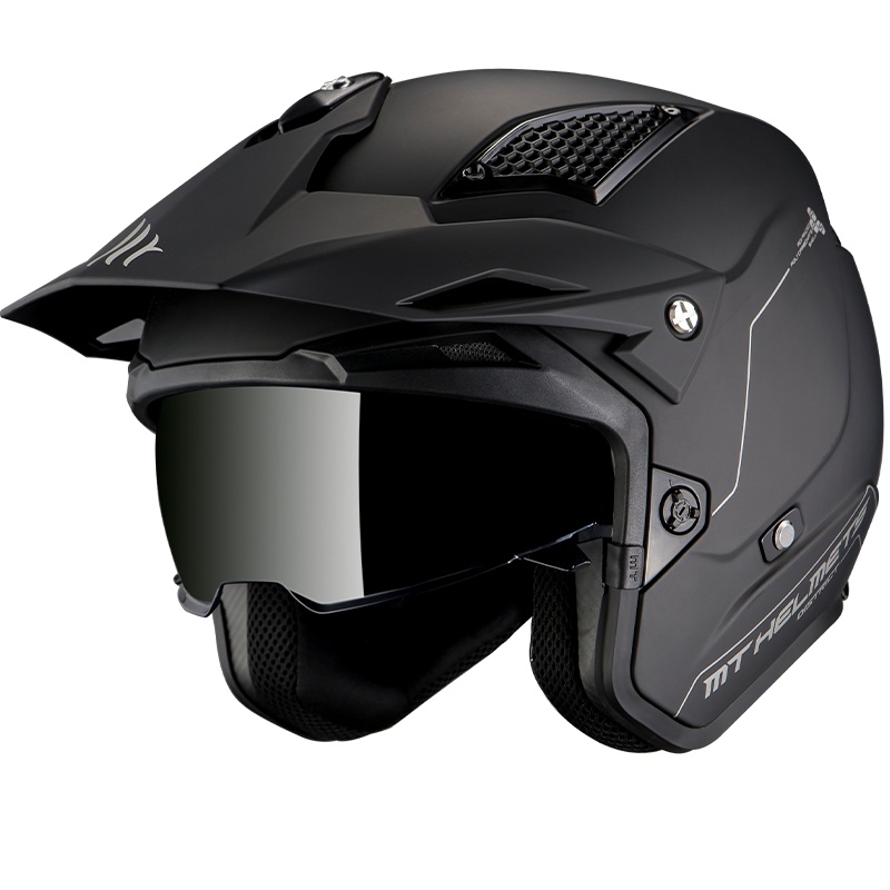 Motoristična čelada MT Streetfighter SV Solid black matt - razred II