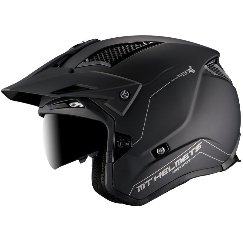 Motoristična čelada MT Streetfighter SV Solid black matt - razred II