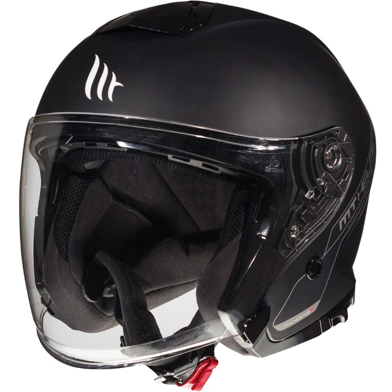 MT Thunder 3 SV Solid Black Matte Open motoristična čelada - razred II
