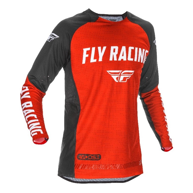 Motokros majica FLY Racing Evolution 2021 rdeče-črno-bela