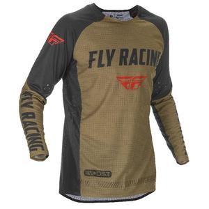 Motokros majica FLY Racing Evolution 2021 zelena-črna-rdeča razprodaja