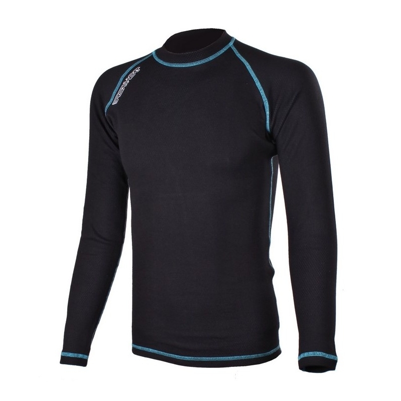 Termo majica RSA Heat črno-modra z dolgimi rokavi