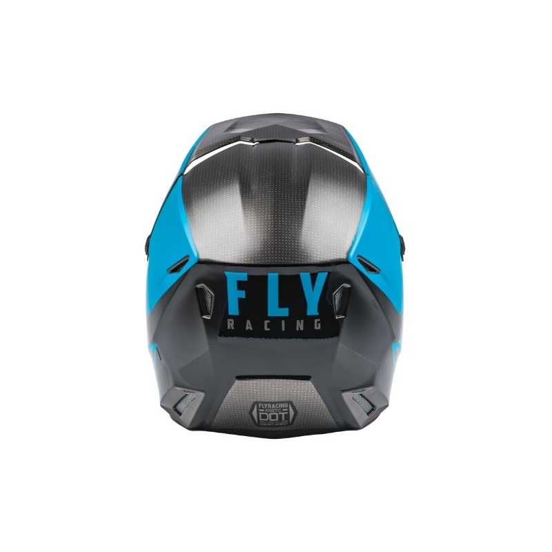 Motokros čelada FLY Racing Kinetic Straight blue-grey-black