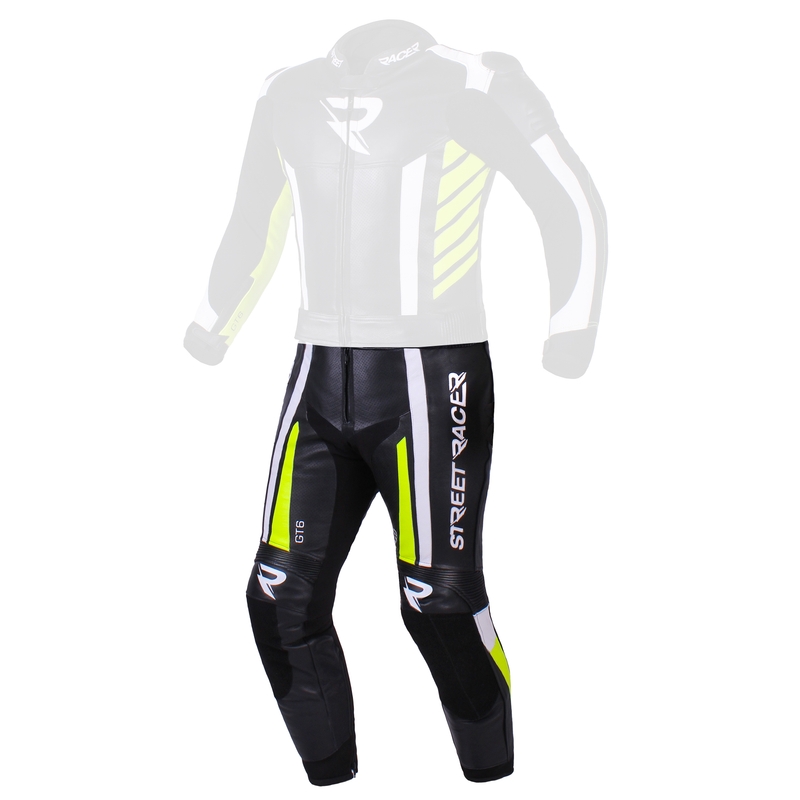 Moške hlače Street Racer GT6 black-white-fluo yellow razprodaja