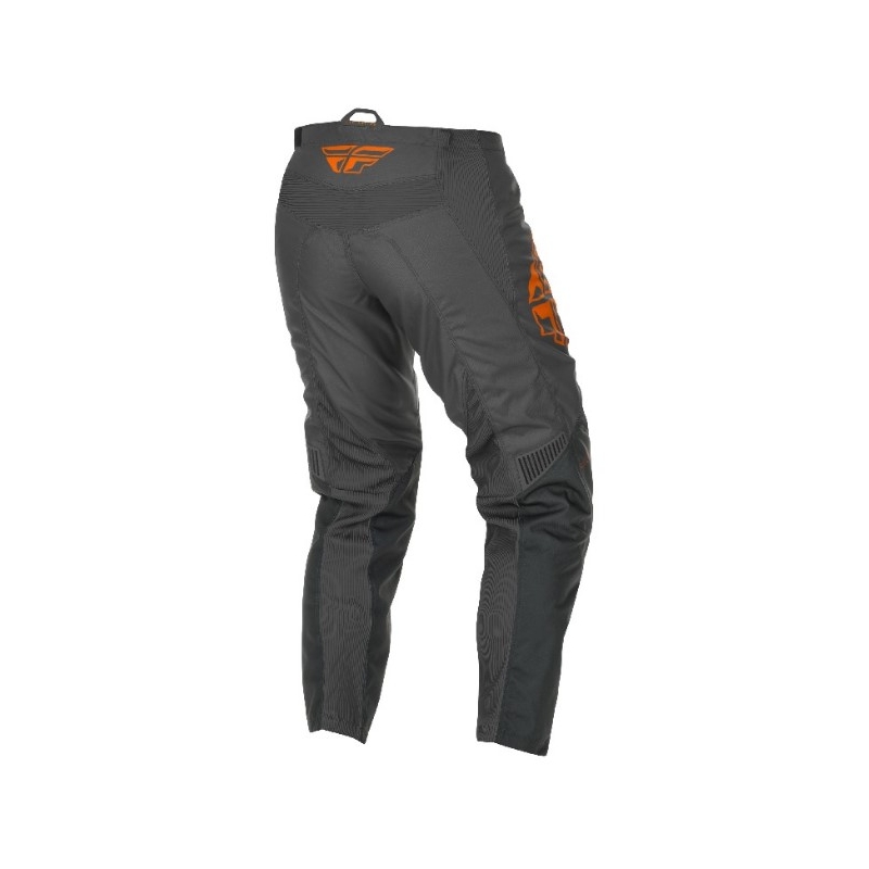 Motokros hlače FLY Racing F-16 2021 sivo-oranžna