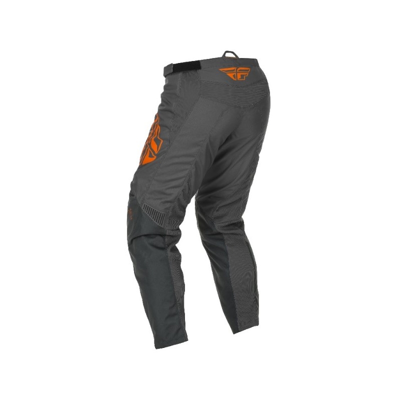 Motokros hlače FLY Racing F-16 2021 sivo-oranžna
