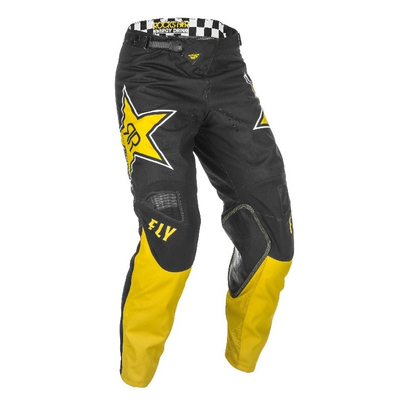 Motokros hlače FLY Racing Kinetic Rockstar 2021 yellow-black