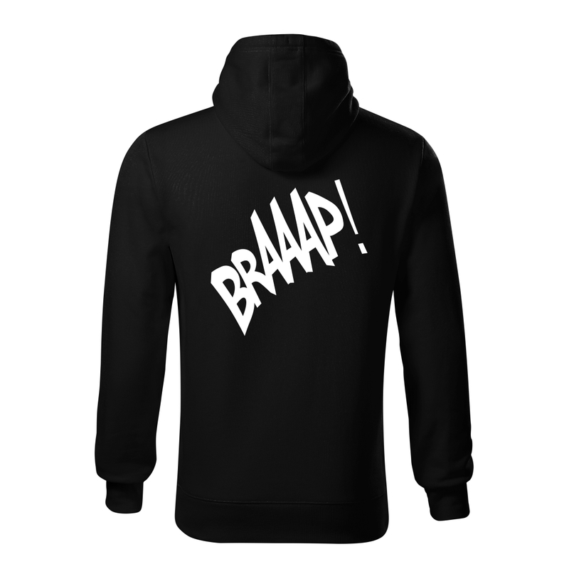 Moška majica s kapuco SUPERMOTO black