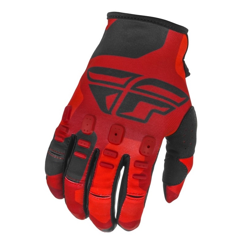 Motokros rokavice FLY Racing Kinetic K221 rdeče-črne